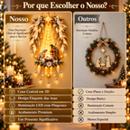 Presépio Sagrado Asas Celestiais com LED | A Luz do Nascimento de Jesus em Seu Lar