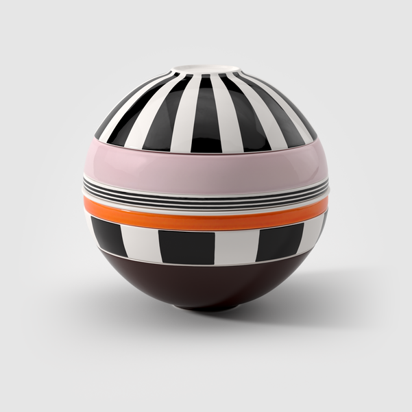 BOLA VITARA - Jogo de Pratos em Porcelana 7 Peças Colorida