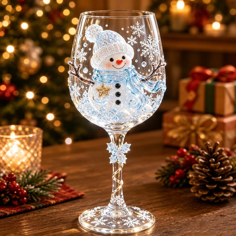 Conjunto de 6 Taças de Natal 3D – Edição Especial