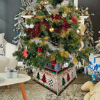 Saia Árvore de Natal Base PVC Encaixe 55x42x25cm