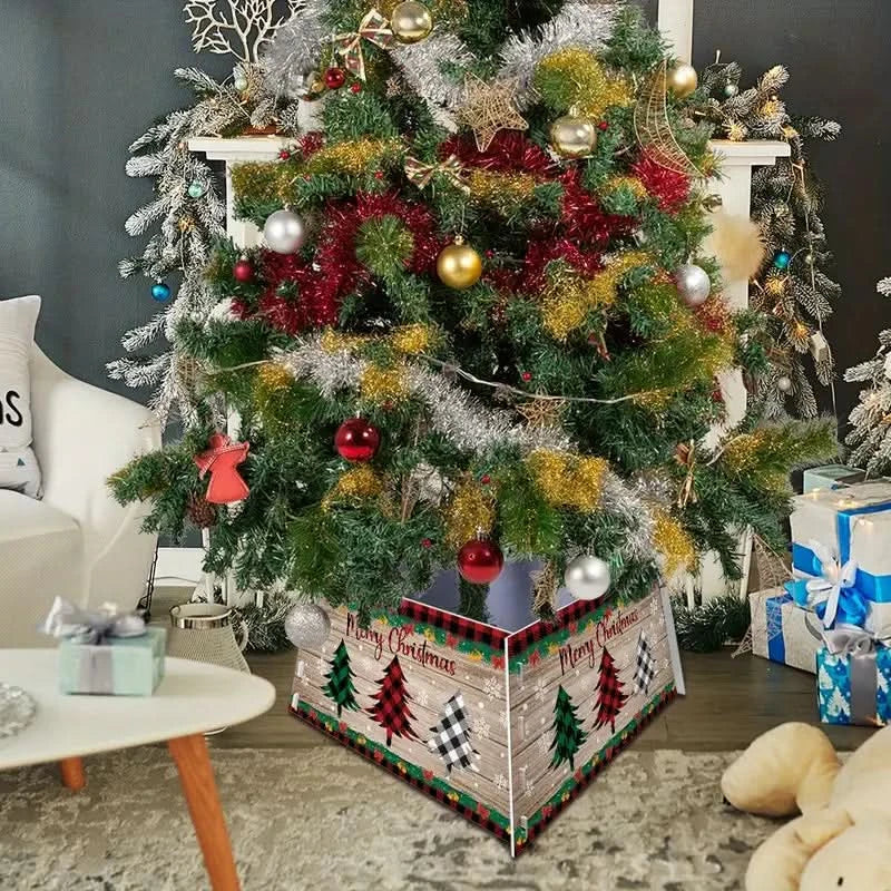 Saia Árvore de Natal Base PVC Encaixe 55x42x25cm