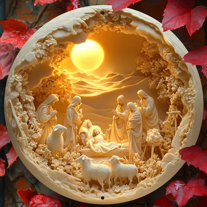 Presépio de Resina Cena Clássica de Natal