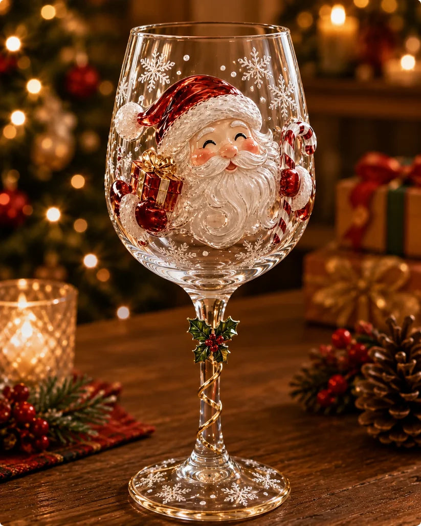 Conjunto de 6 Taças de Natal 3D – Edição Especial