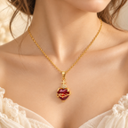 Colar Católico Sagrado Coração – Compre 1, Leve 2 (Vermelho + Dourado)