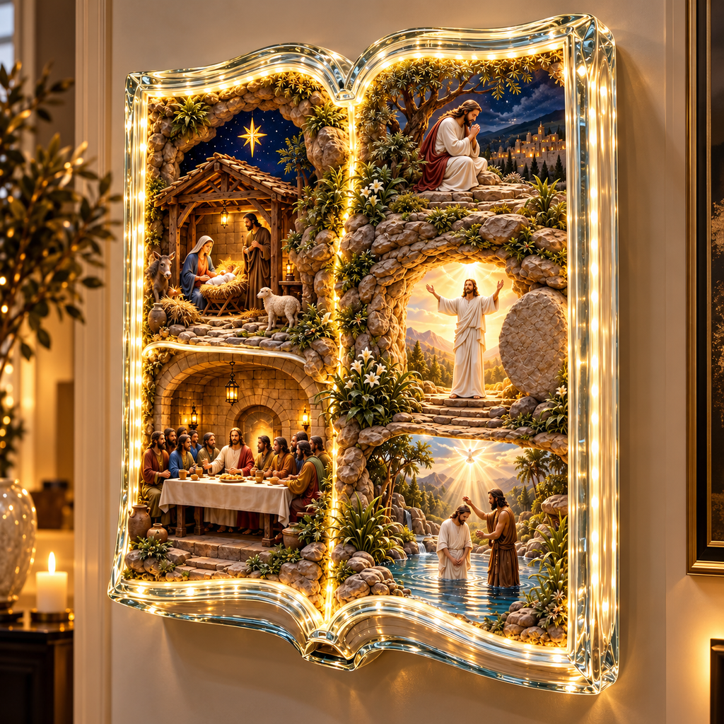 Quadro Iluminado História Sagrada