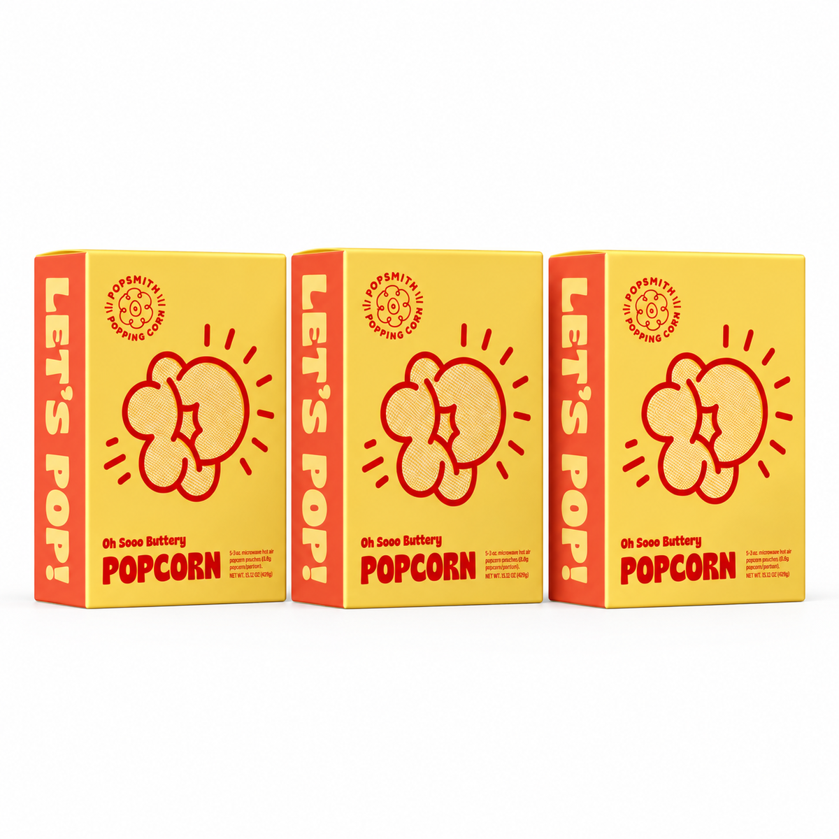 3 Caixas de Pipoca Especial (30 unidades)