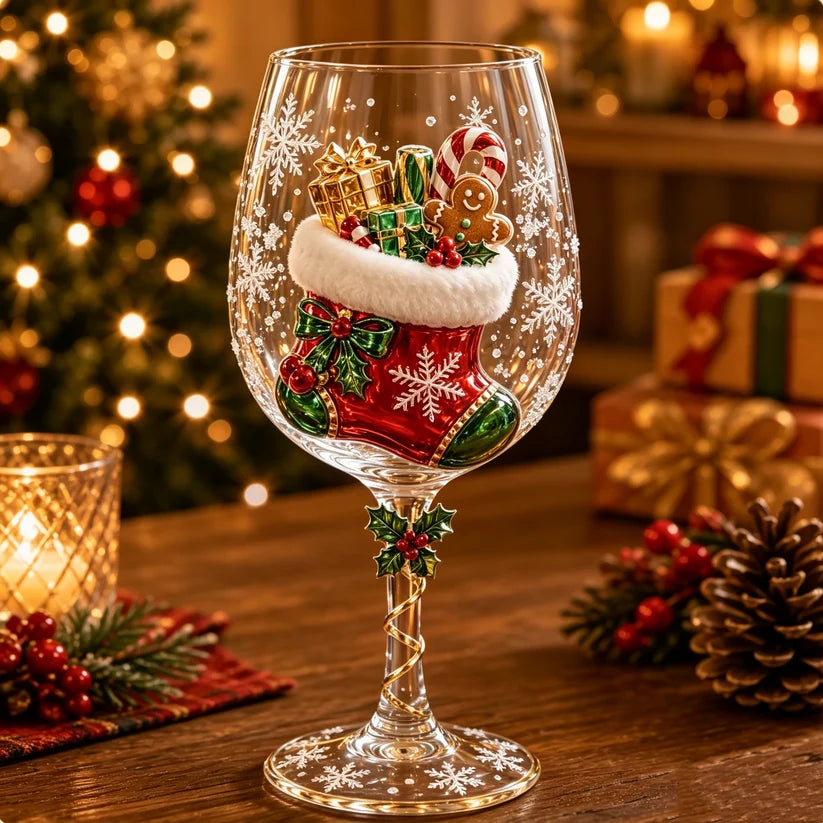 Conjunto de 6 Taças de Natal 3D – Edição Especial