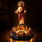 Cristo Flutuante com Iluminação LED – Um Símbolo de Fé que Encanta