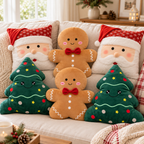 Kit Almofadas de Natal — Biscoitinho, Árvore e Papai Noel