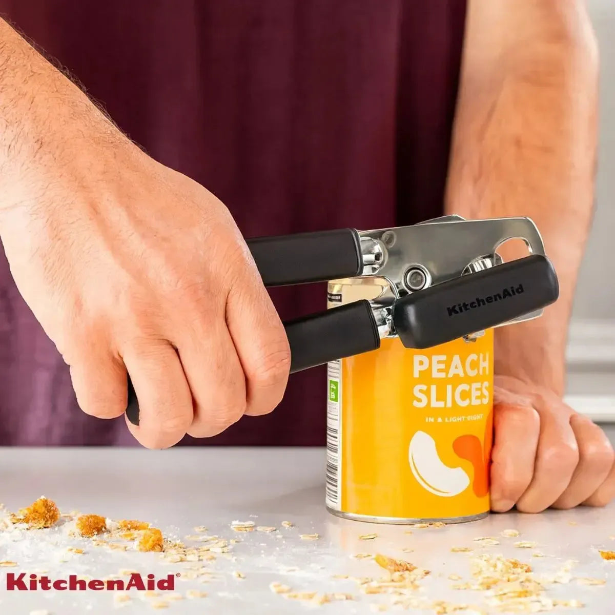 Abridor de Latas e Garrafas Inox Preto KitchenAid