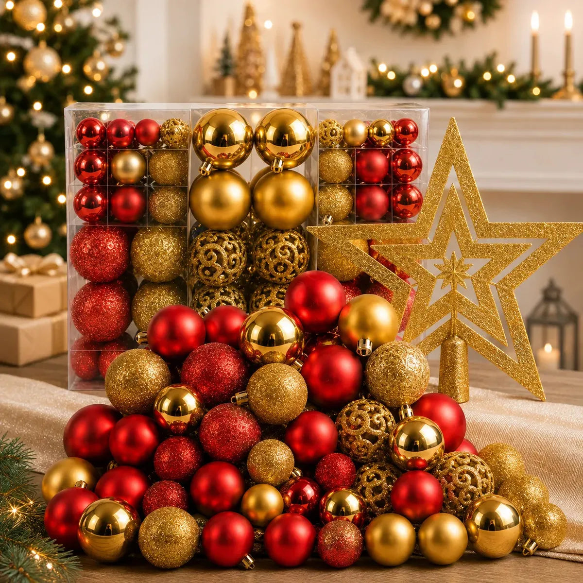 Kit com enfeites de natal Premium