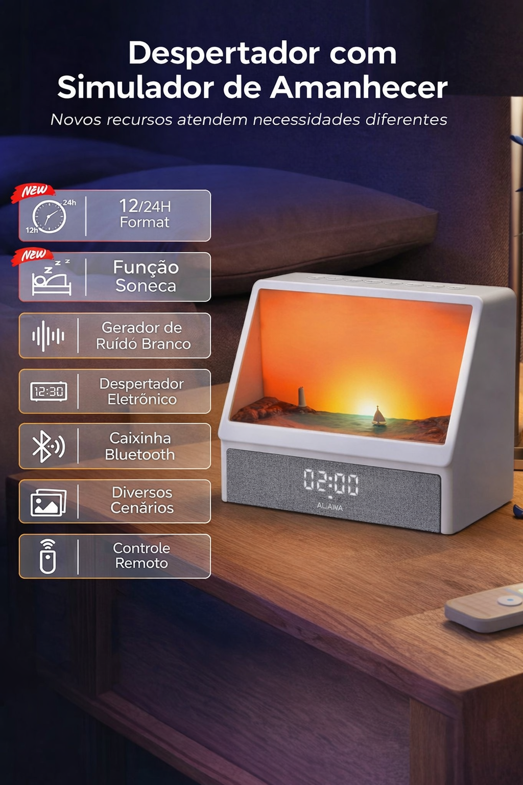 SOLUME™ – Luz de despertar ao nascer do sol