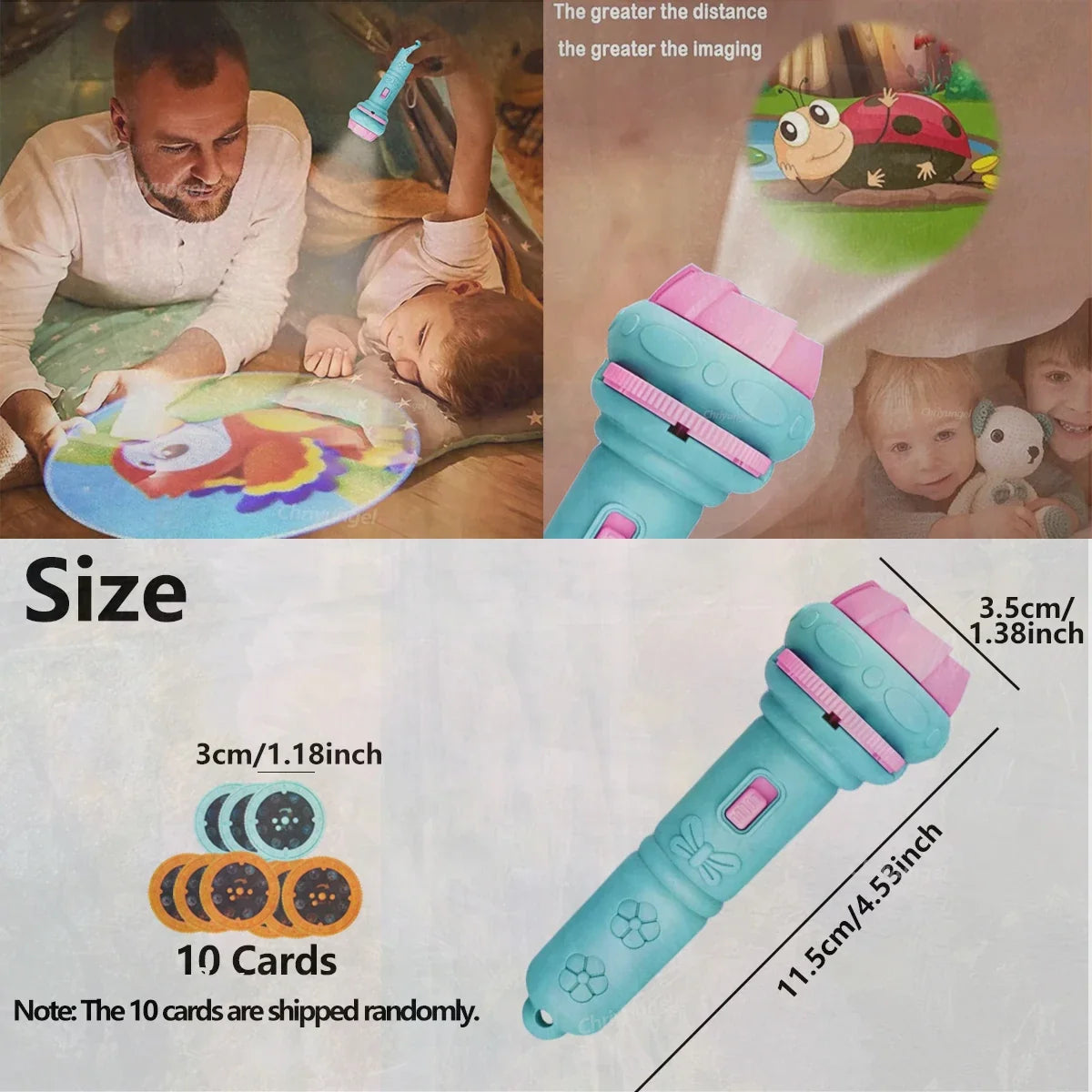 Projetor Infantil com Discos de Imagens