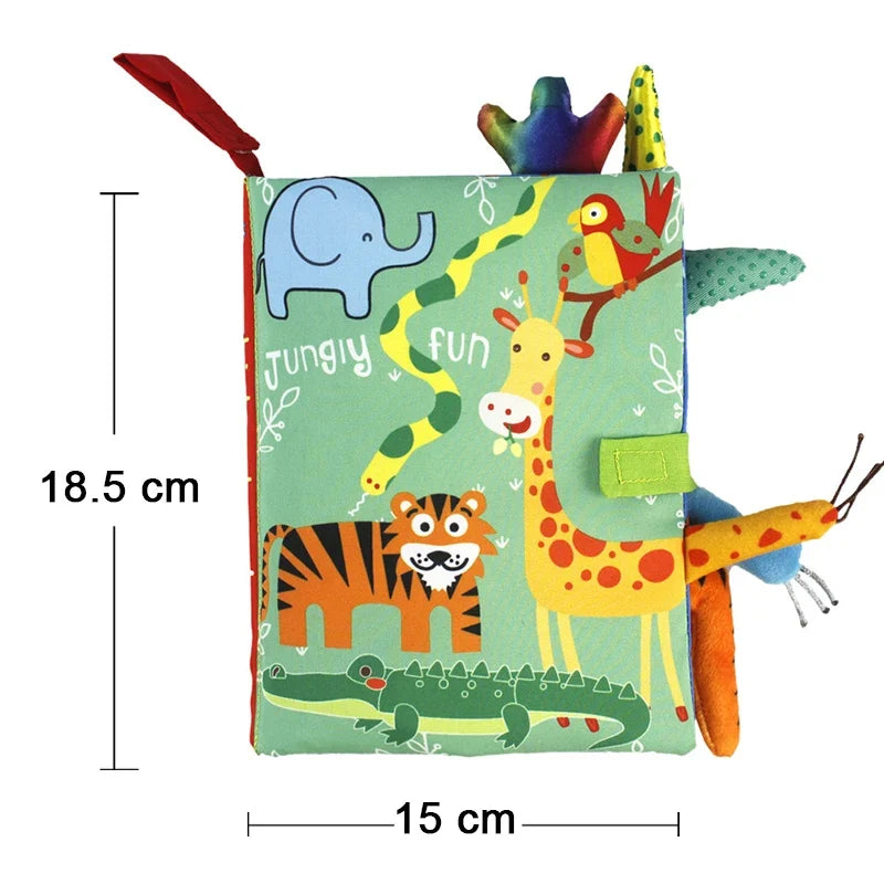 Livro de Pano Sensorial para Bebês
