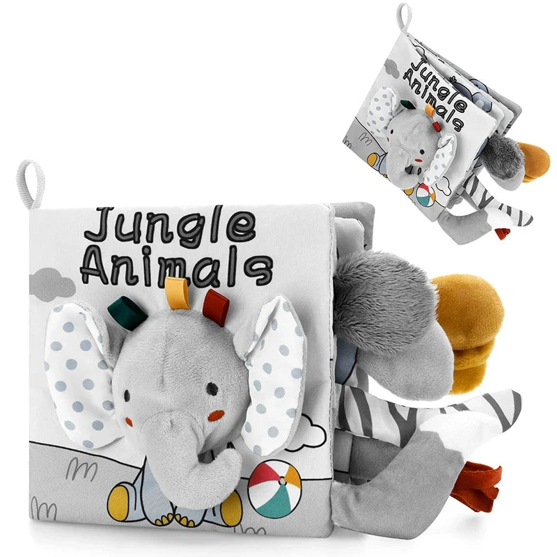Livro de Pano Sensorial para Bebês