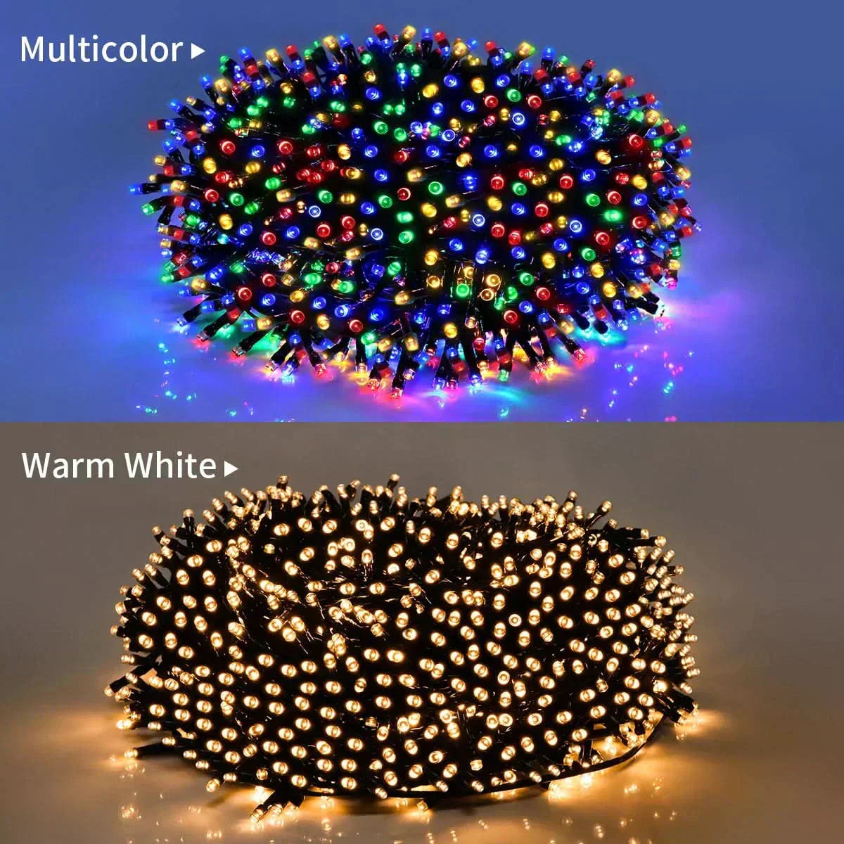 Luzes de Natal LED Impermeáveis - Encanto e Magia