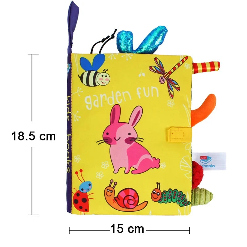 Livro de Pano Sensorial para Bebês