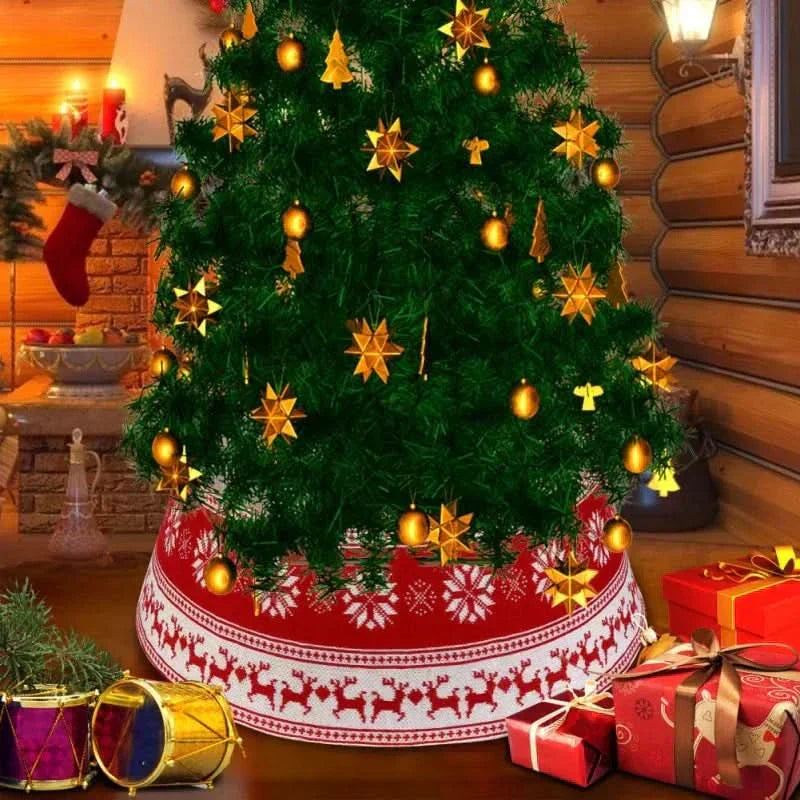 Saia Árvore de Natal Base De PVC, Floco De Neve E Alce 60x30cm