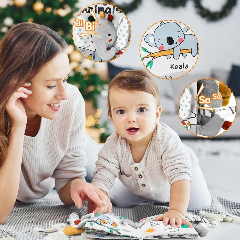 Livro de Pano Sensorial para Bebês