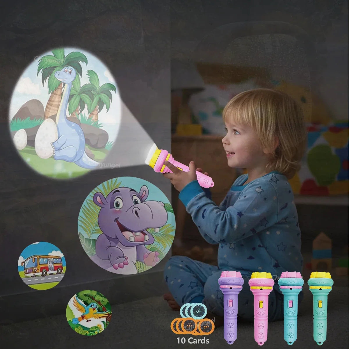 Projetor Infantil com Discos de Imagens