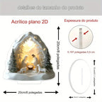 Presépio de Resina A Paz do Menino Jesus com Led