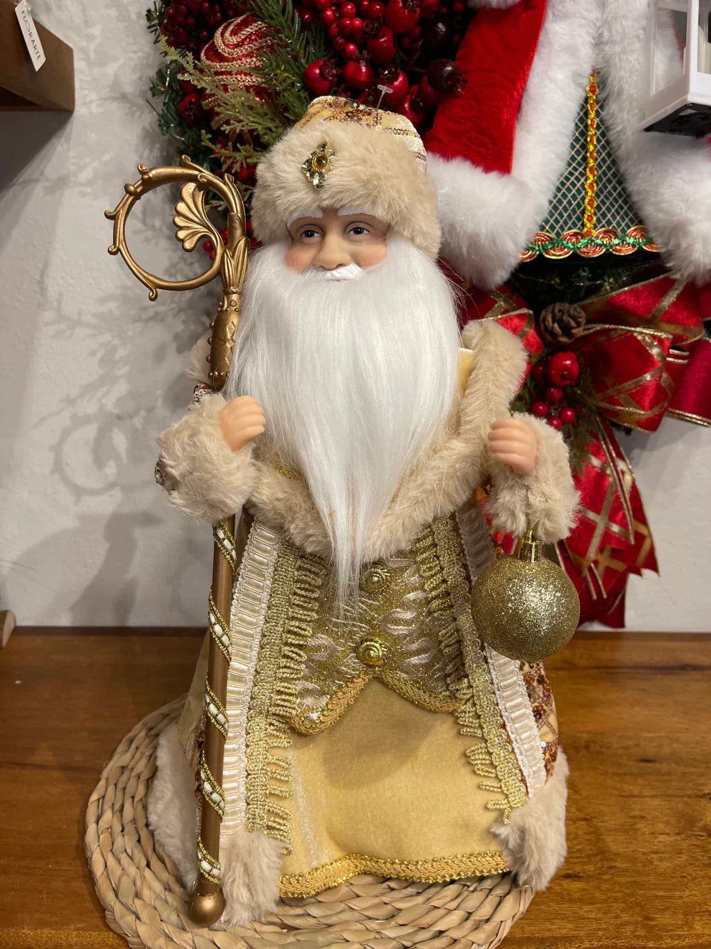 Papai Noel musical c/ movimento e som 40cm