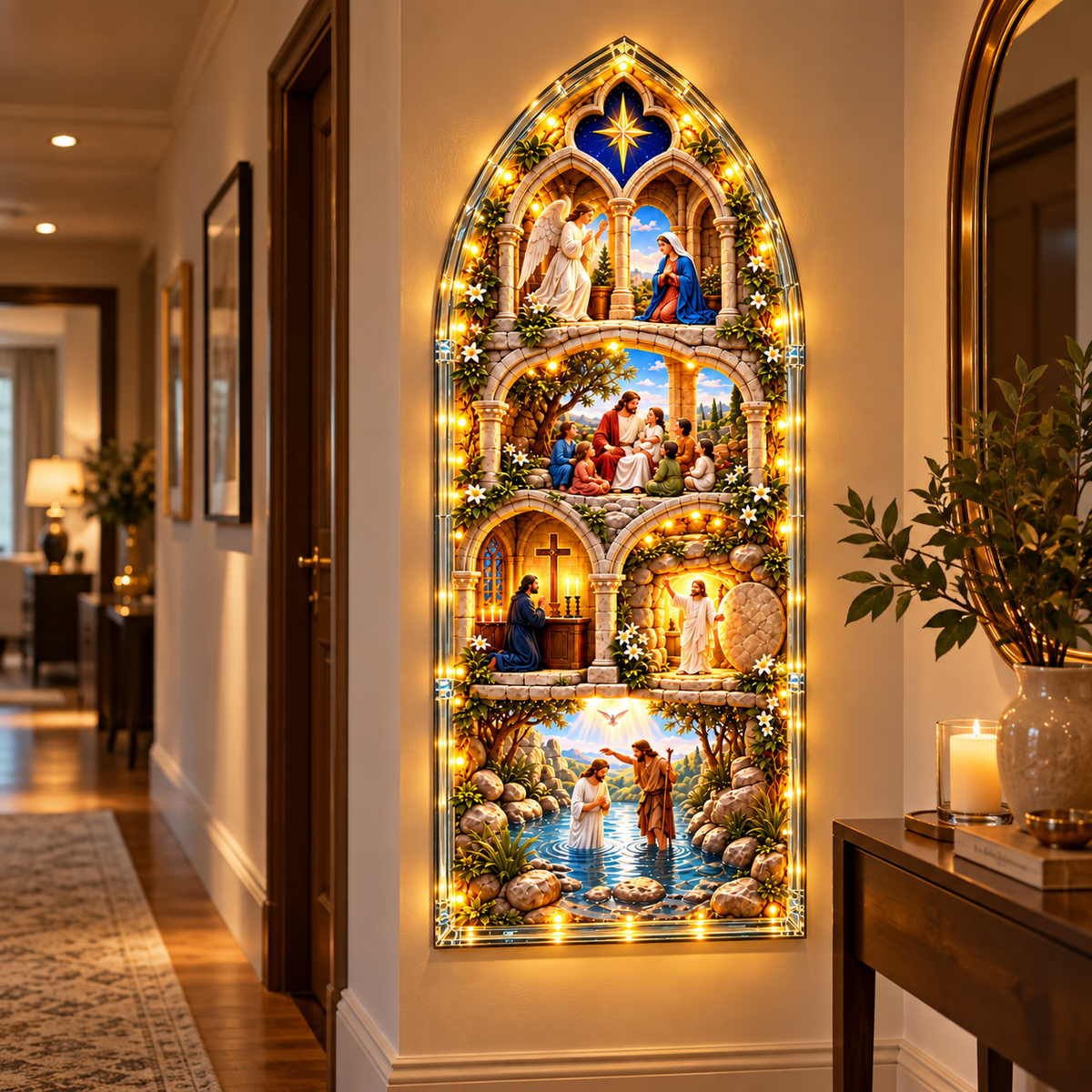 Quadro Iluminado História Sagrada