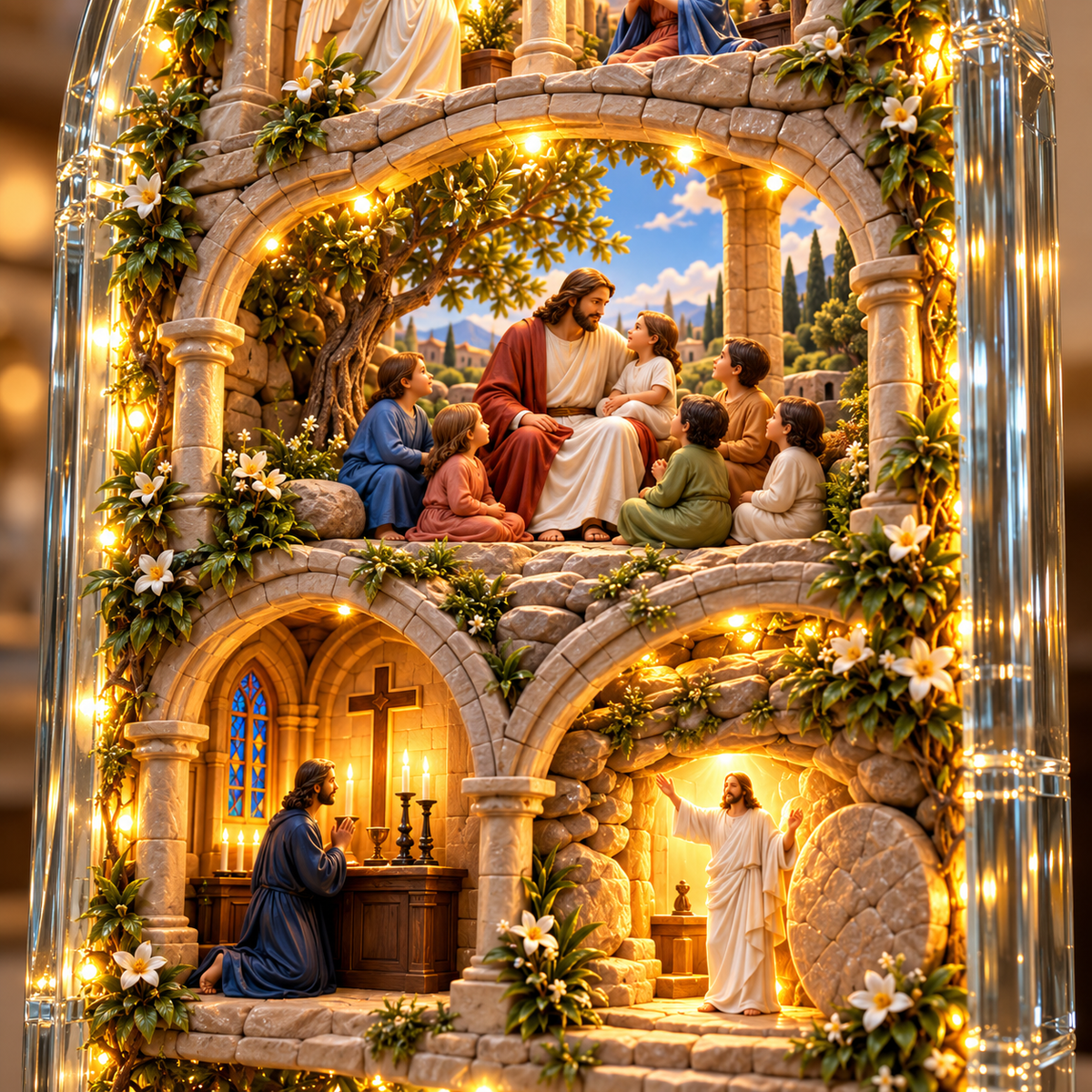 Quadro Iluminado História Sagrada