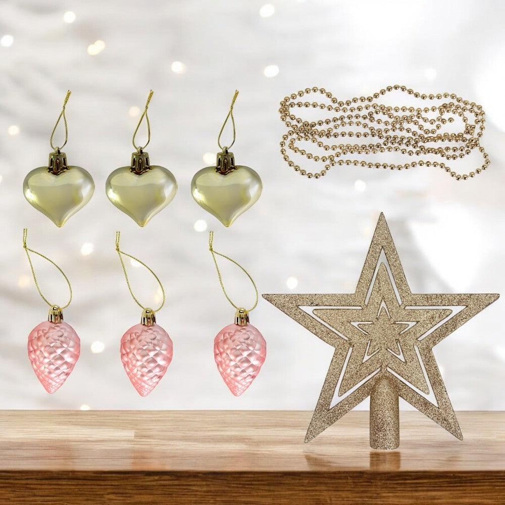 Kit 38 Peças Conjunto de Enfeites Decorativo