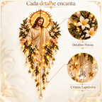 Jesus Iluminado de Parede com LED – Fé, Luz e Sofisticação