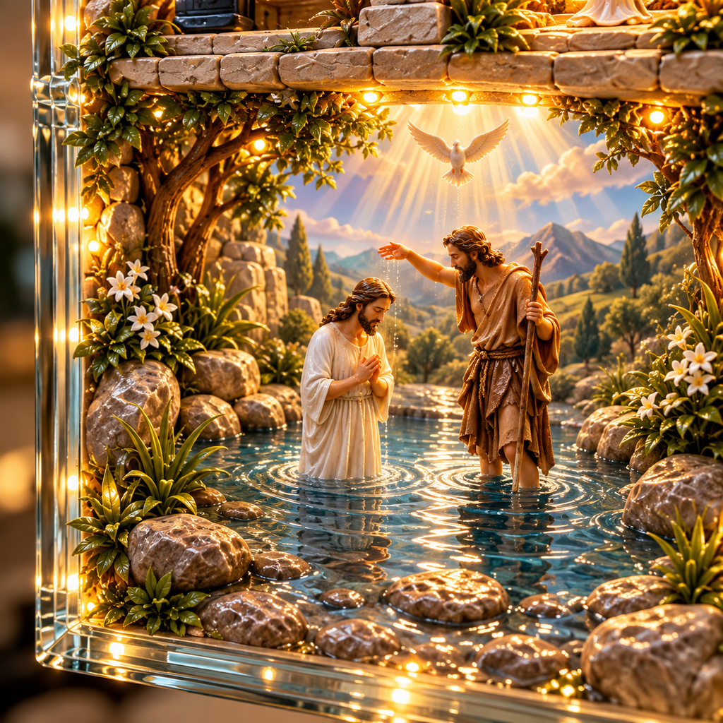 Quadro Iluminado História Sagrada