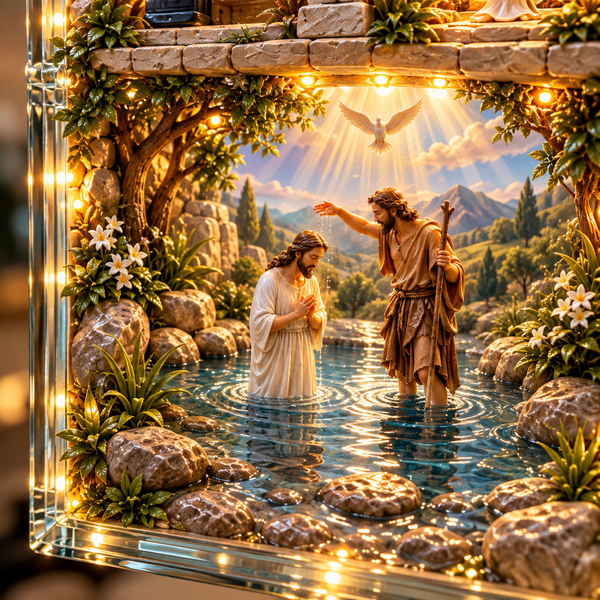 Quadro Iluminado História Sagrada