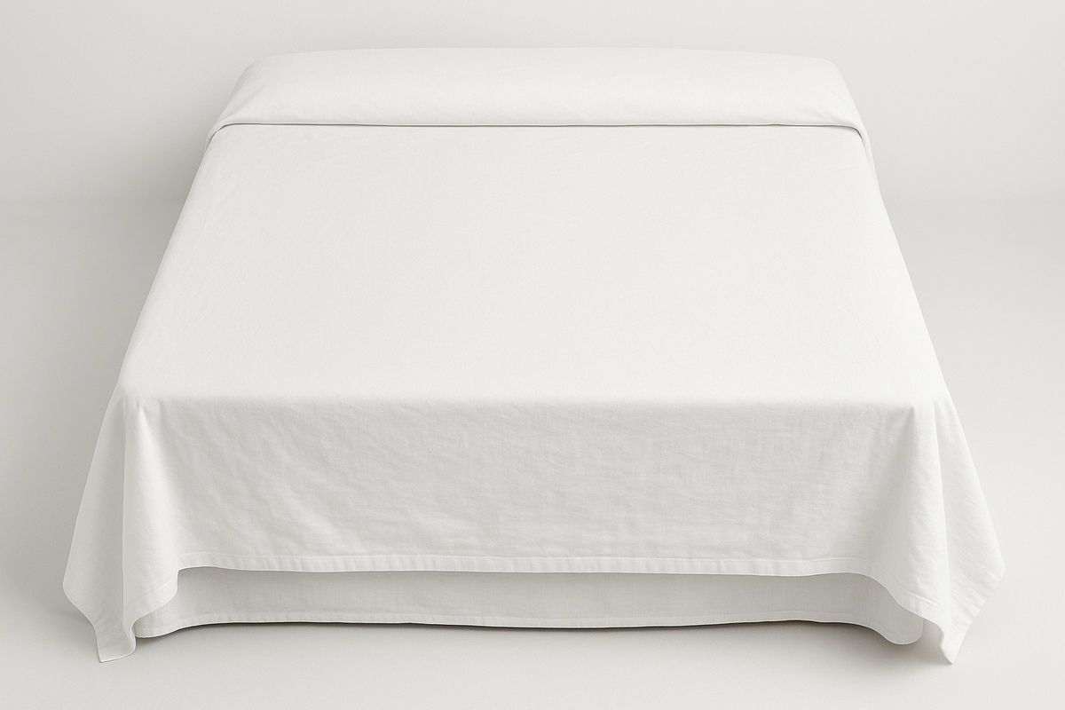 Lençol de Cobrir Casal Branco Algodão - 230x250cm