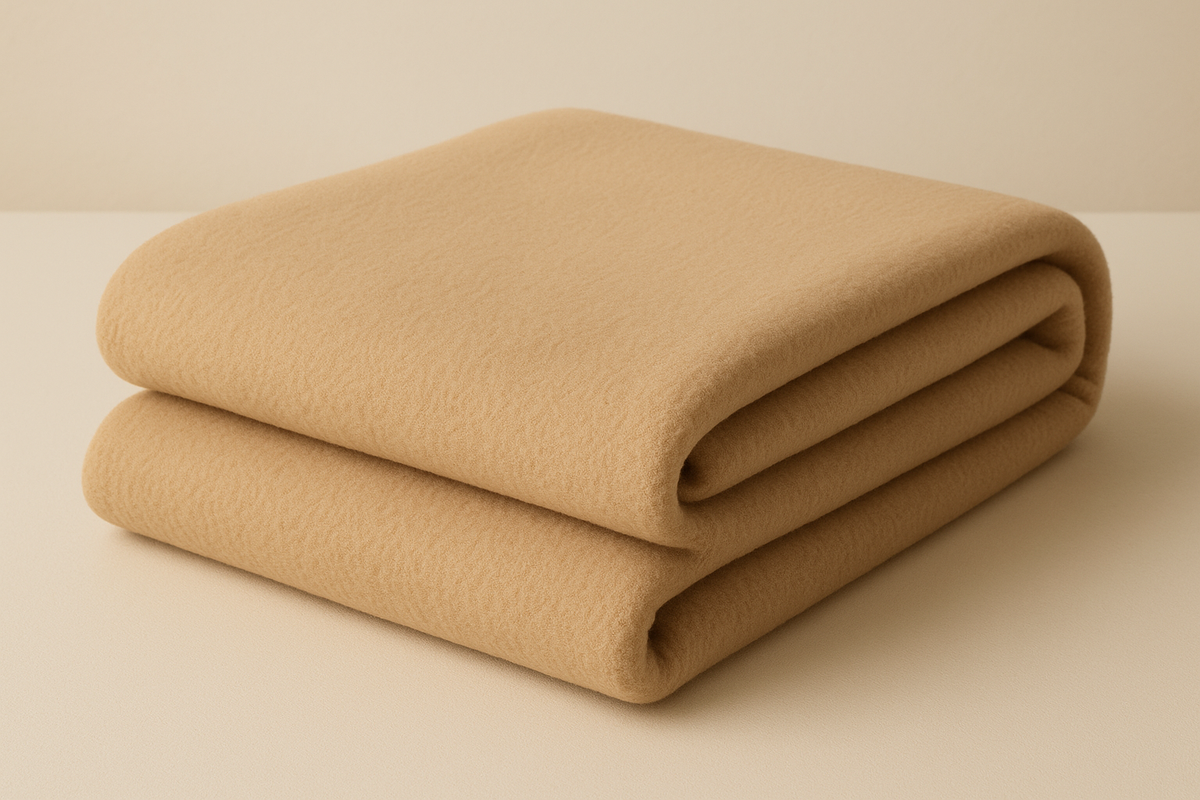 Manta Simples Bege 120x150cm - Fleece