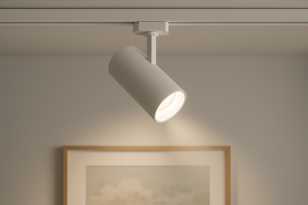 Spot LED Direcionável Branco para Trilho 12cm