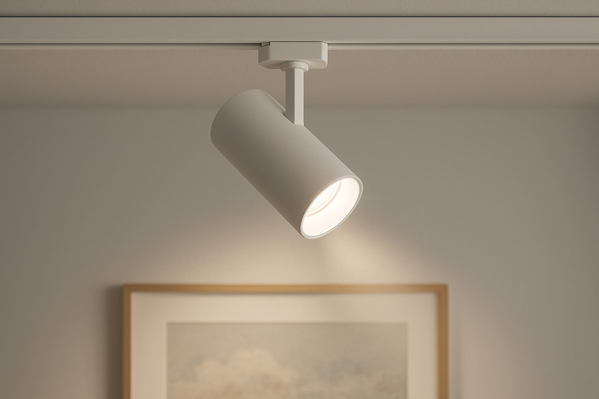 Spot LED Direcionável Branco para Trilho 12cm