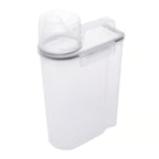 Kit 4 Potes Herméticos Porta Mantimento com Copo Medidor 2,5 Litros